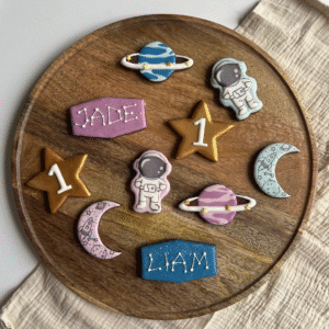 Lot de 5 sablés personnalisés - Espace