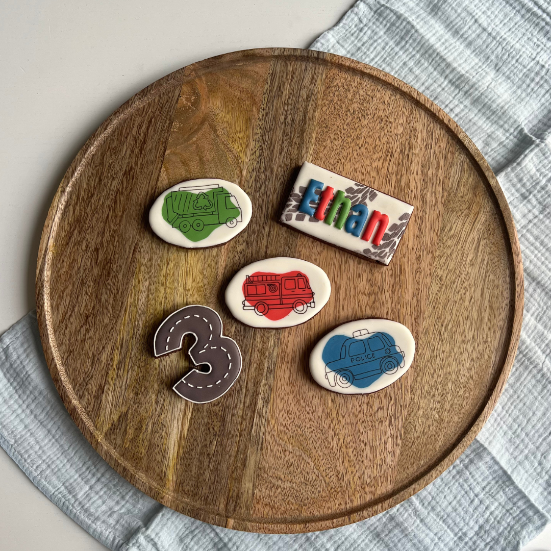 Lot de 5 sablés personnalisés - Véhicules – Image 2